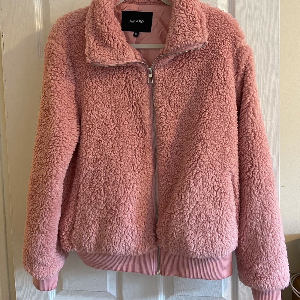 Pink Sherpa jacket